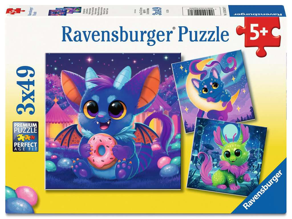 Ravensburger puzzel Little Demons 3x49 stukjes