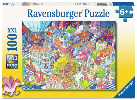 Ravensburger puzzel A Day in Chaosville 100 stukjes
