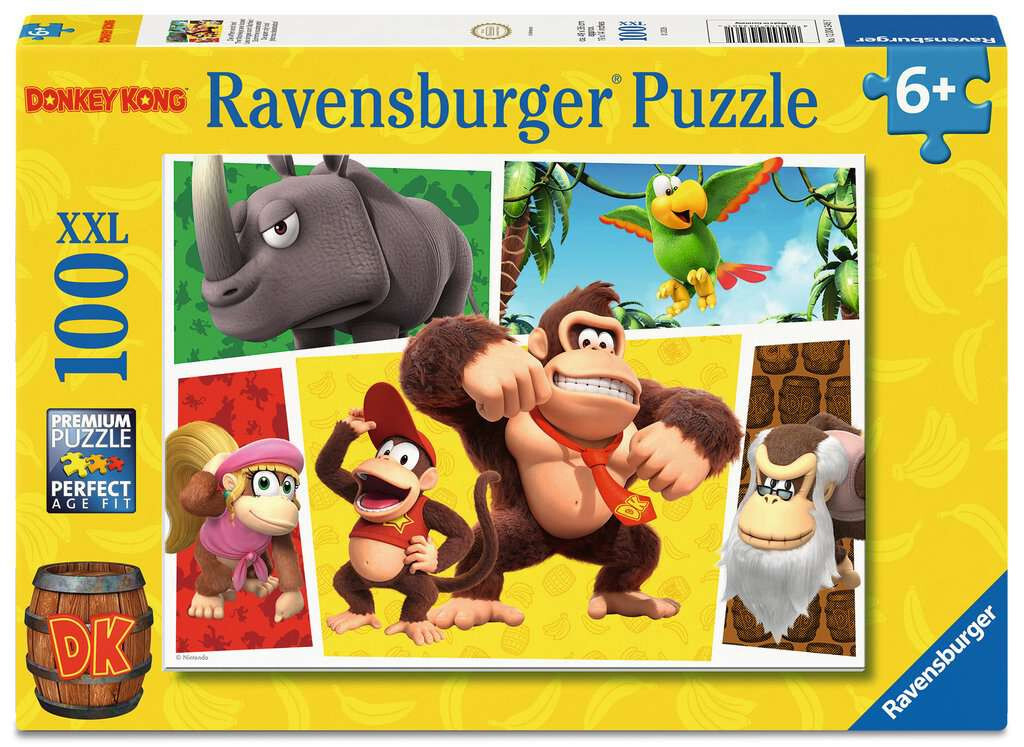 Ravensburger puzzel Donkey Kong: The Monkeys are loose! 100 stukjes