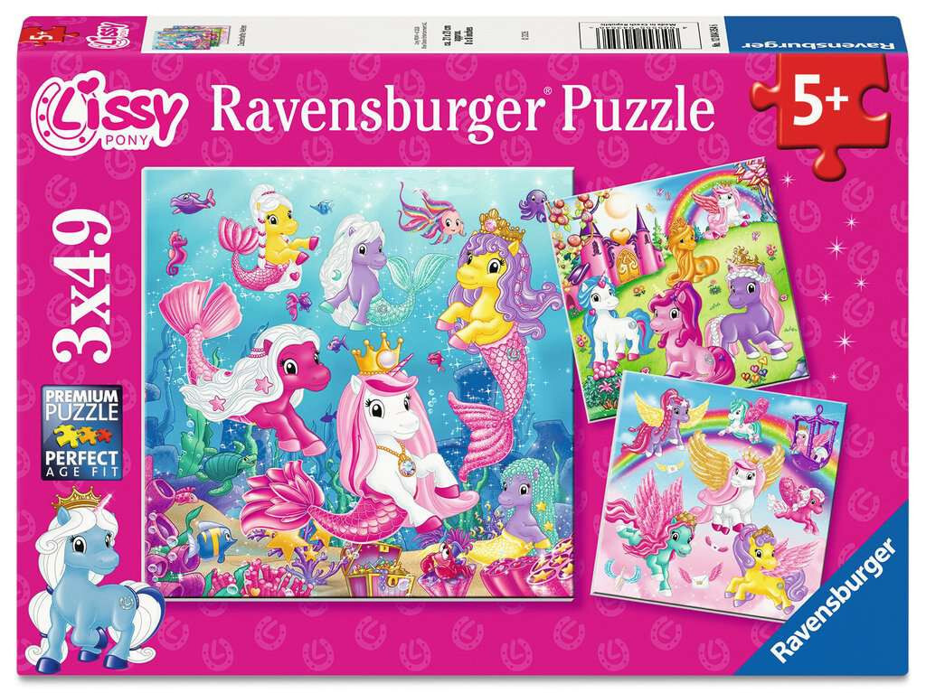 Ravensburger puzzel Magical Worlds 3x49 stukjes