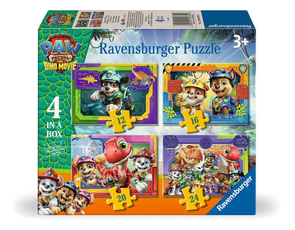 Ravensburger puzzel Paw Patrol 3 Dino Movie 12/16/20/24 stukjes