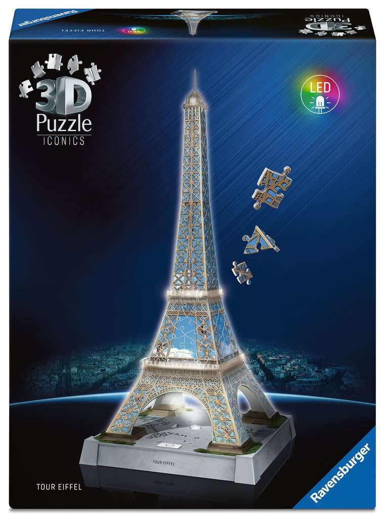 Ravensburger 3D Iconics: Eiffel Tower with light