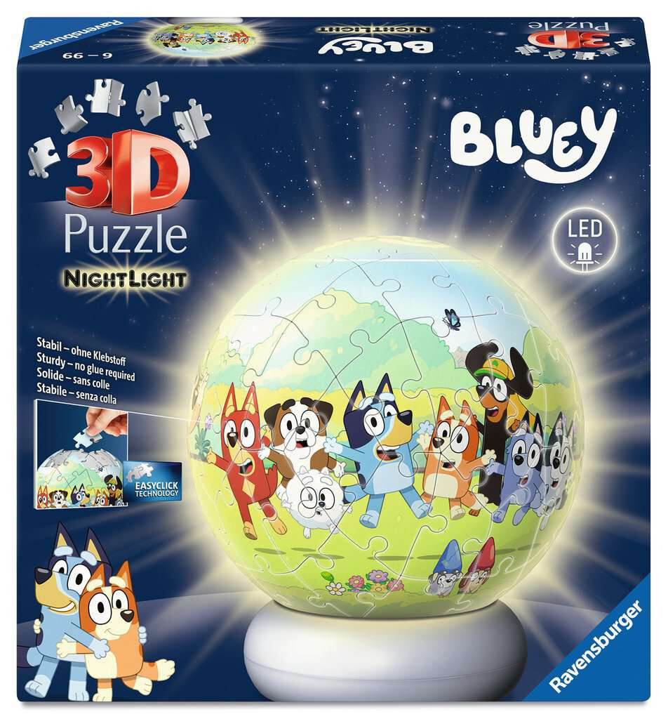 Ravensburger 3D Puzzle NightLight Bluey 72 stukjes met licht