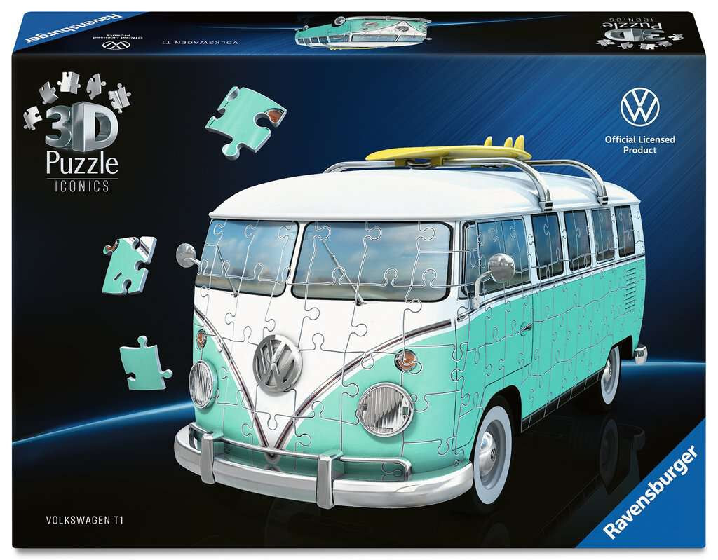 Ravensburger 3D Iconics: Volkswagen T1 Chrome Edition
