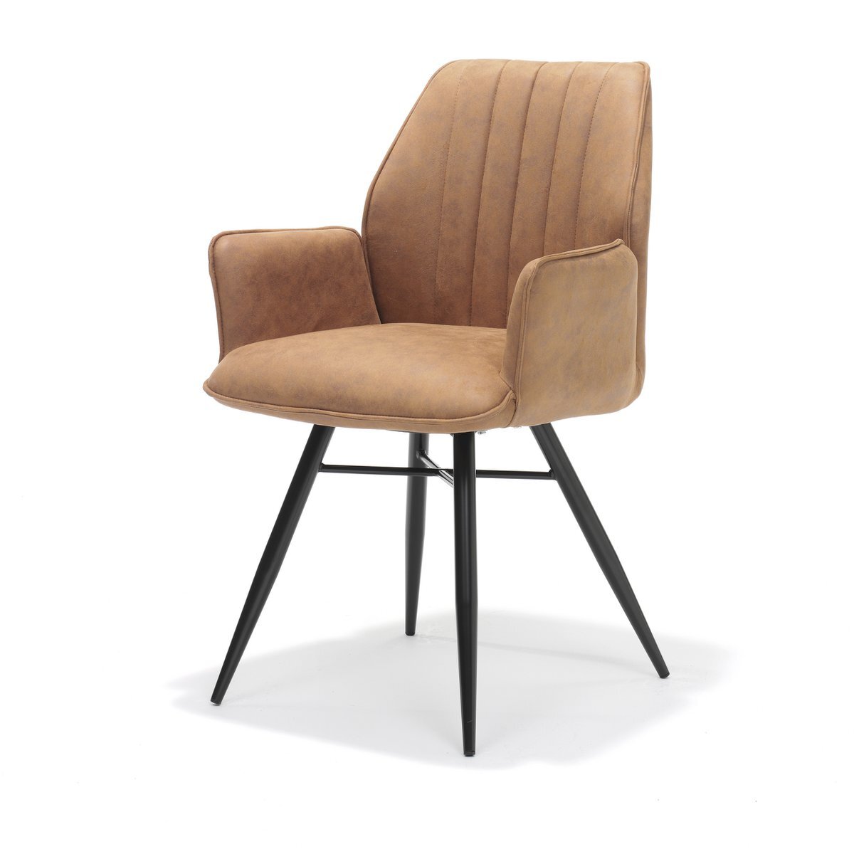 Armstoel Clark cognac soft