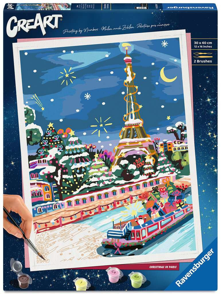 Ravensburger schilderen op nummer christmas in Paris