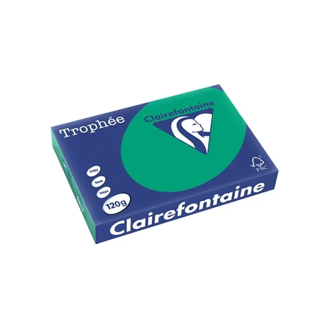 Clairfontaine Trophee A4 120gr dennegroen 250vel
