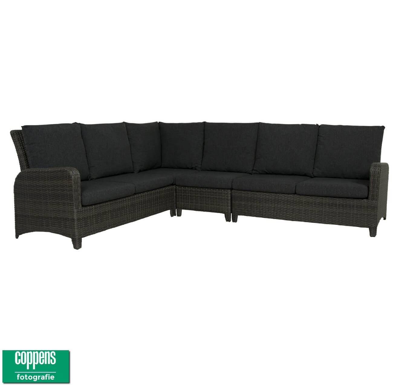 Qopps Aruba loungehoek antraciet zonder tafel