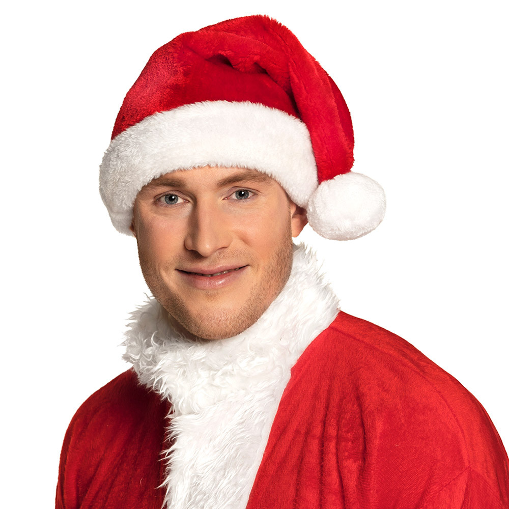 Kerstmuts rood fluweel