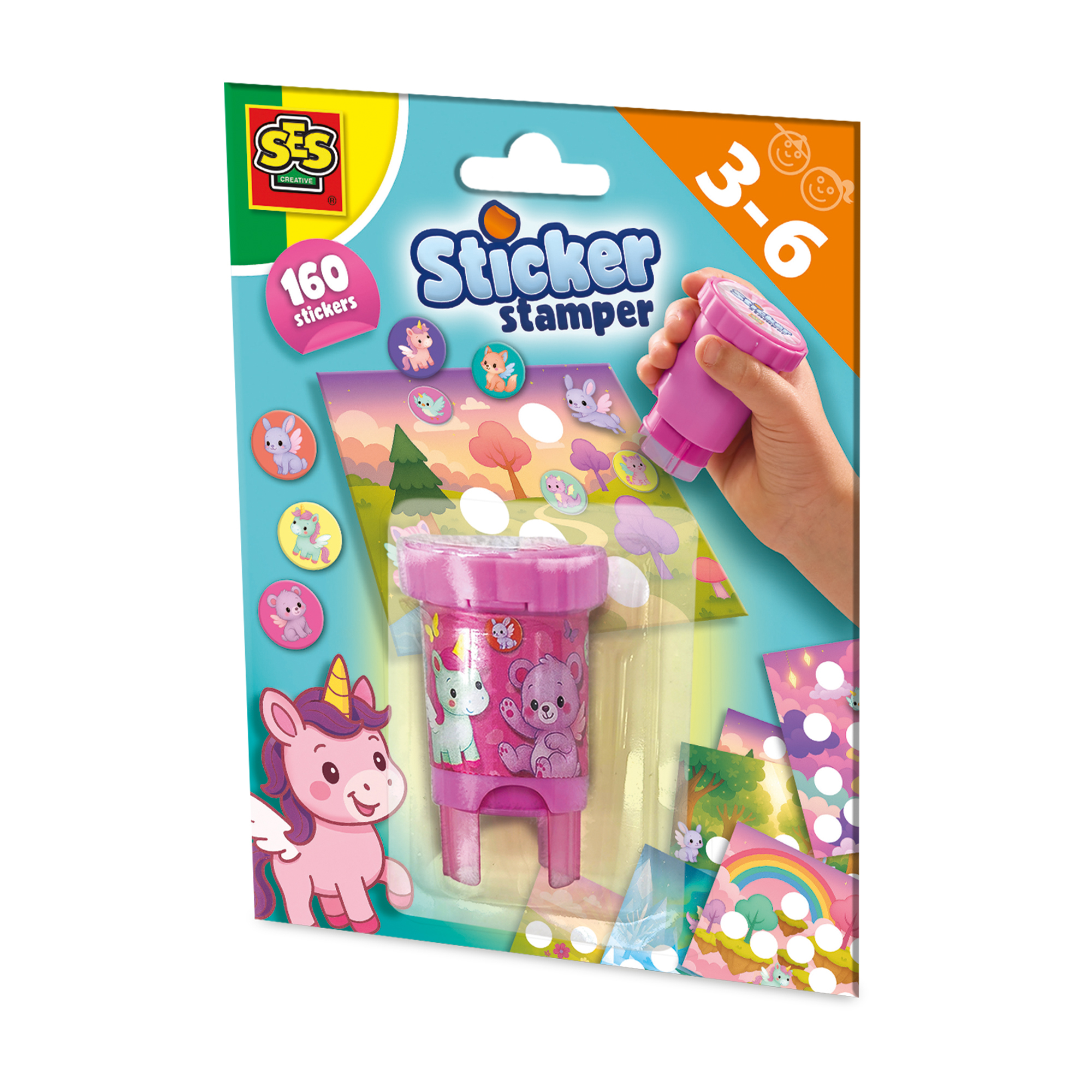 SES sticker stamper fantasiedieren