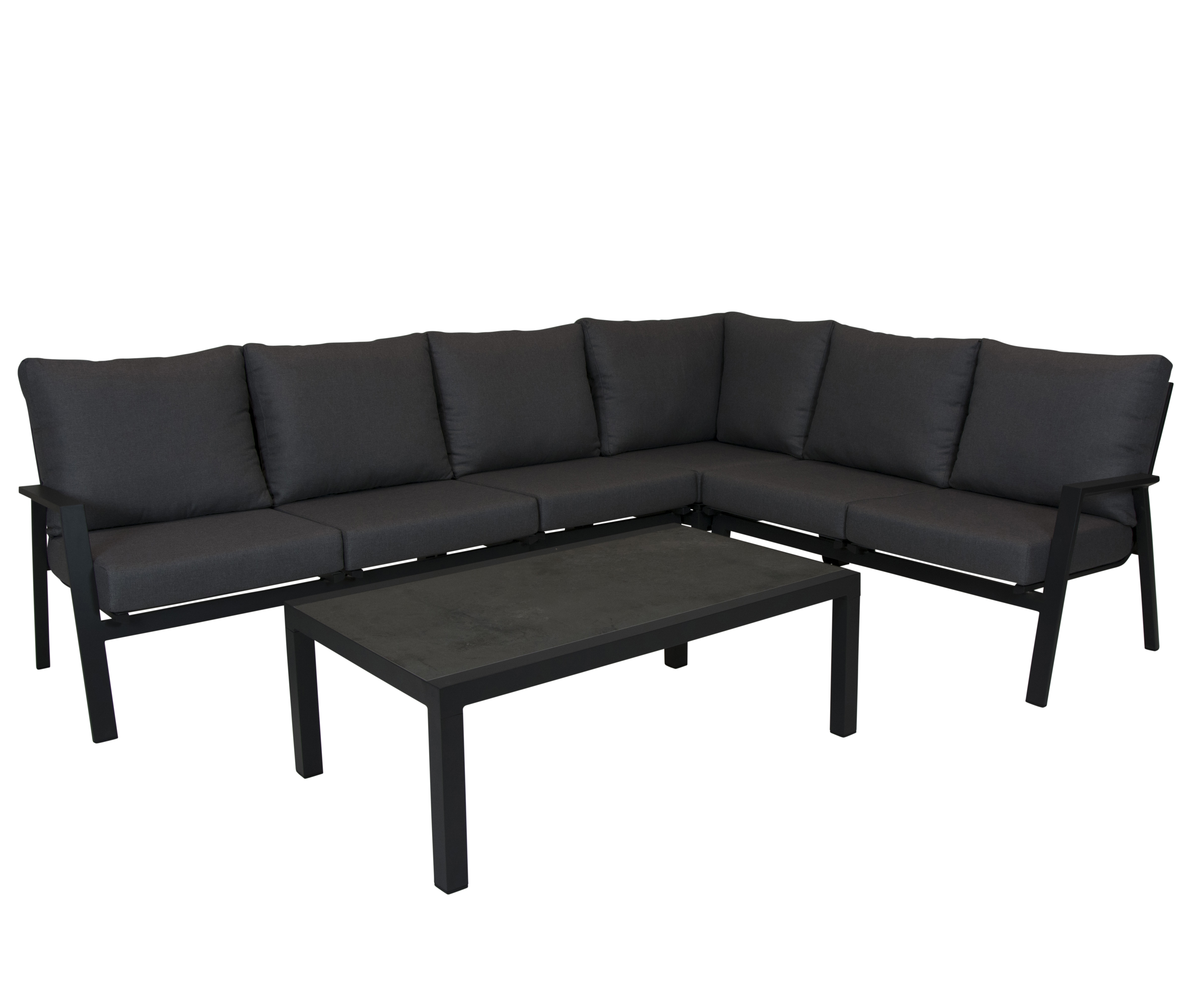 Qopps Exome hoek loungeset met Atlanta koffietafel