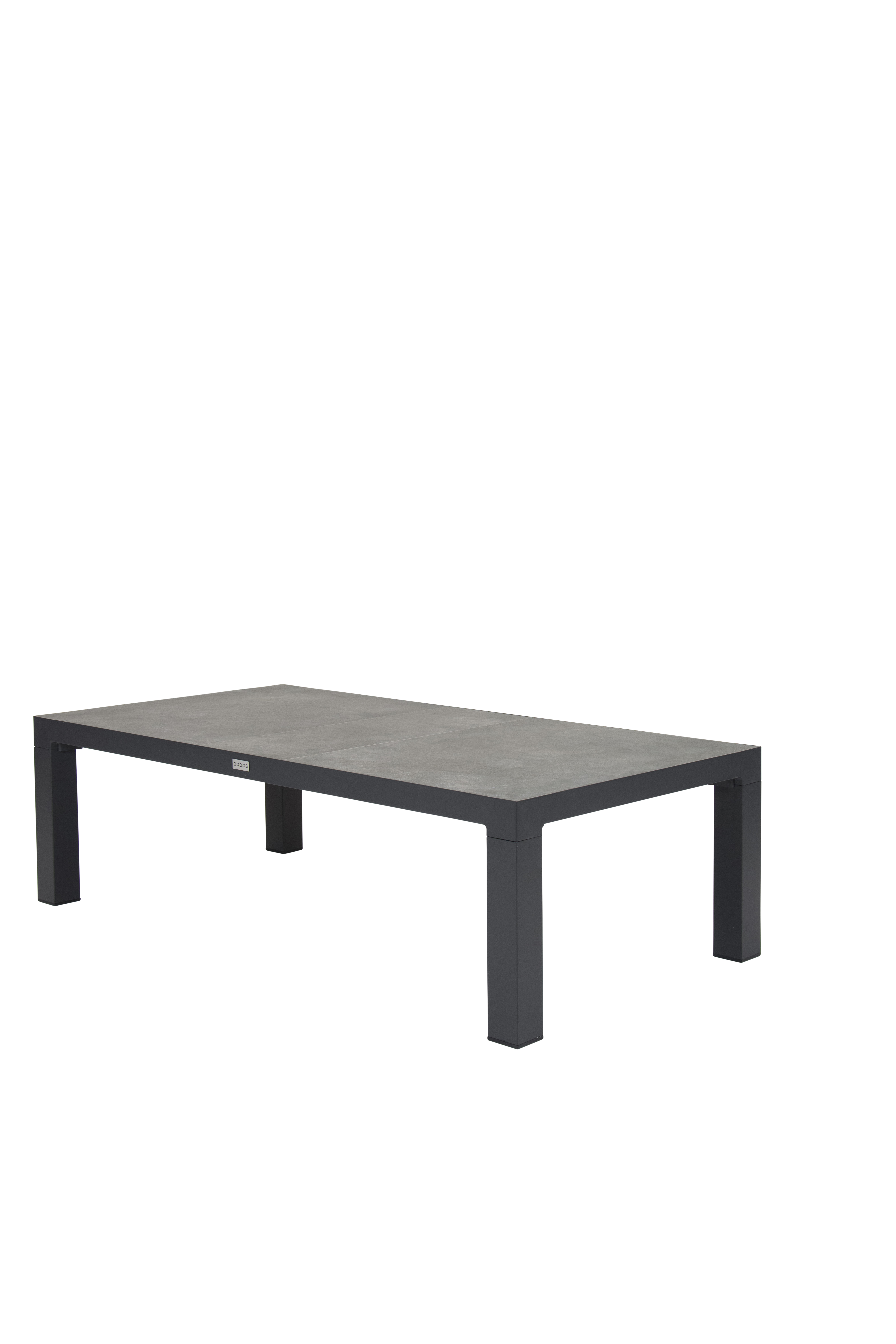 Qopps Cleveland koffie tafel 147 x 75 mat Royal Grey