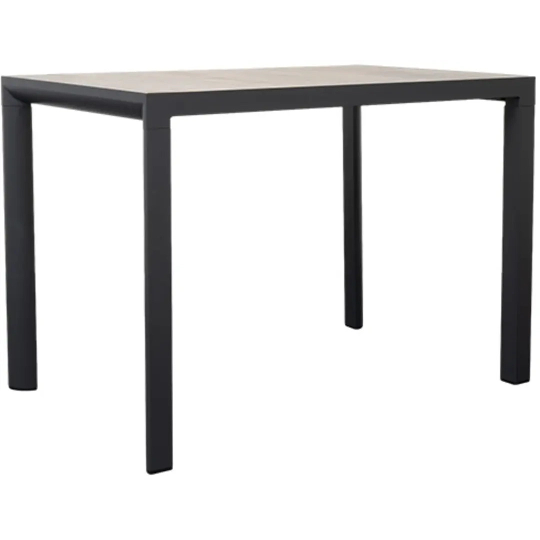 Qopps Kings bartafel 140x90cm 100cm hoog mat royal grey