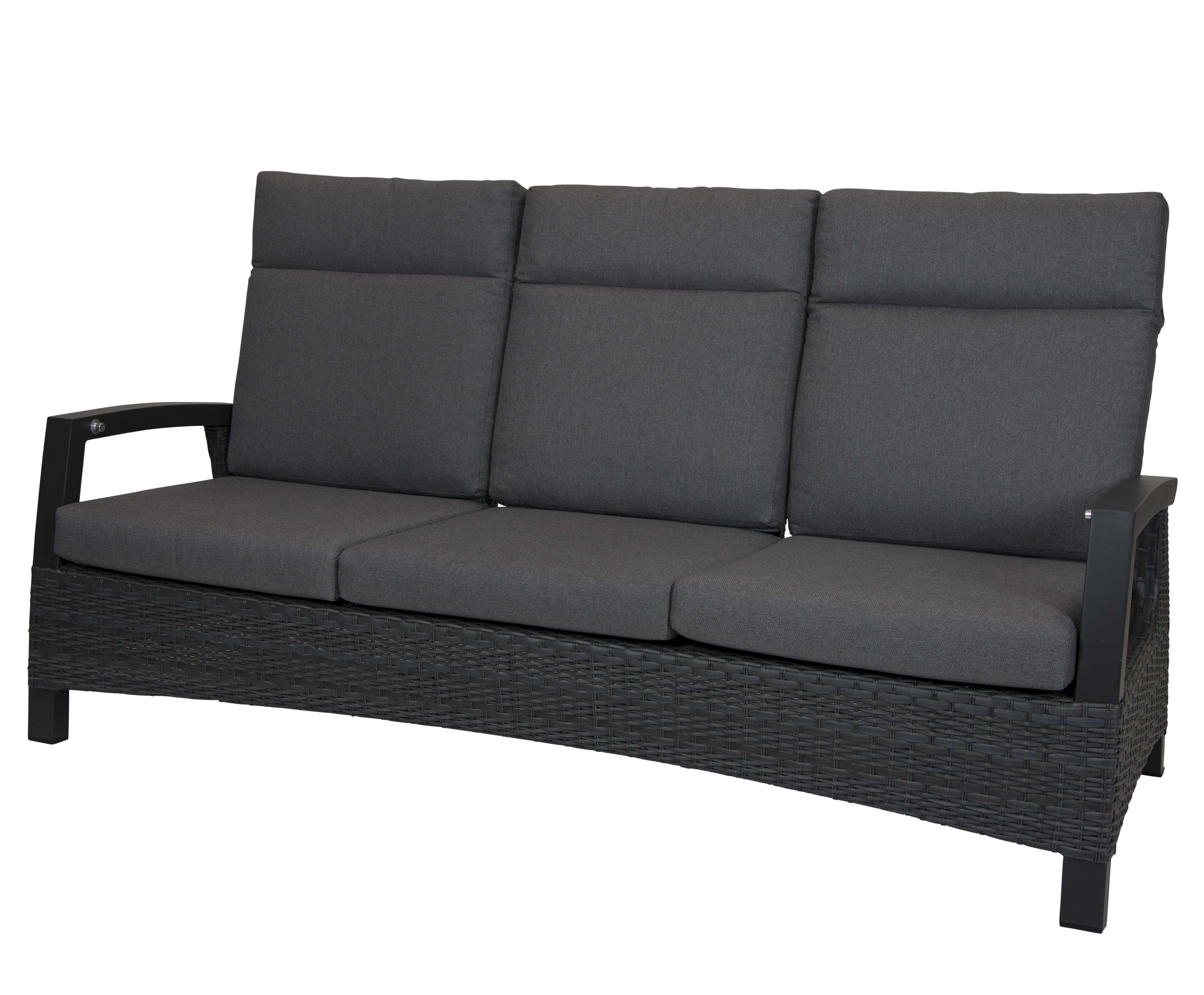 Qopps Darwin loungebank 3 zits met gasveer verstelbaar royal Grey
