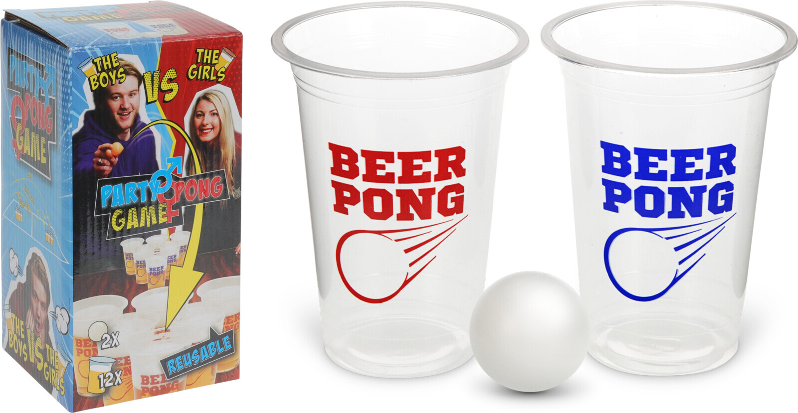 Bierpong spel 14 delig
