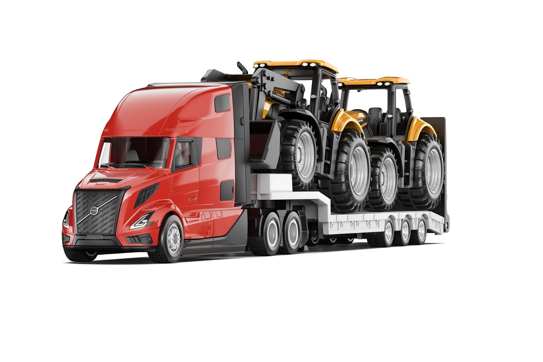 Siku Volvo vrachtwagen met JCB tractors
