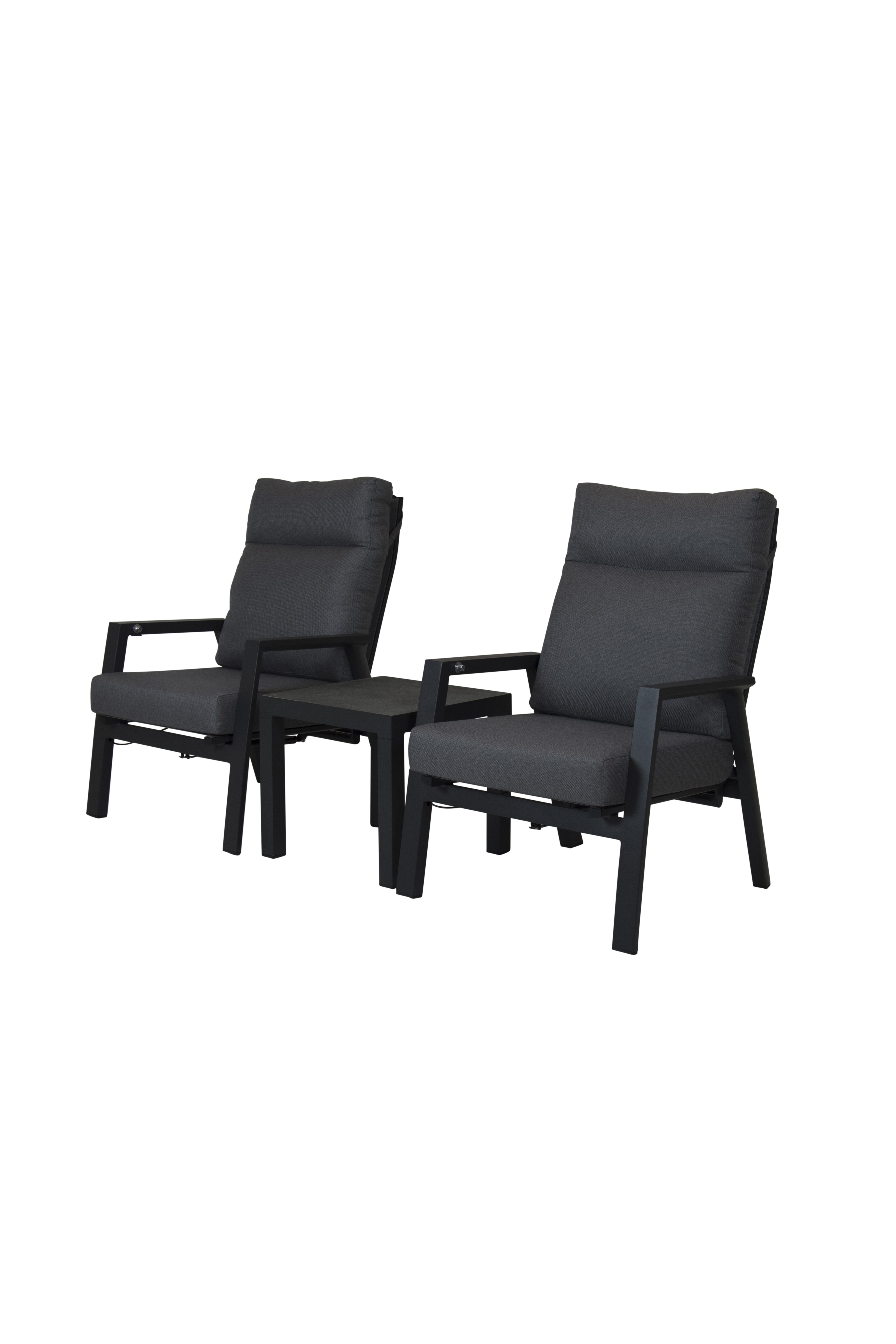 Qopps Exome lounge tuinstoelen met Atlanta bijzettafel