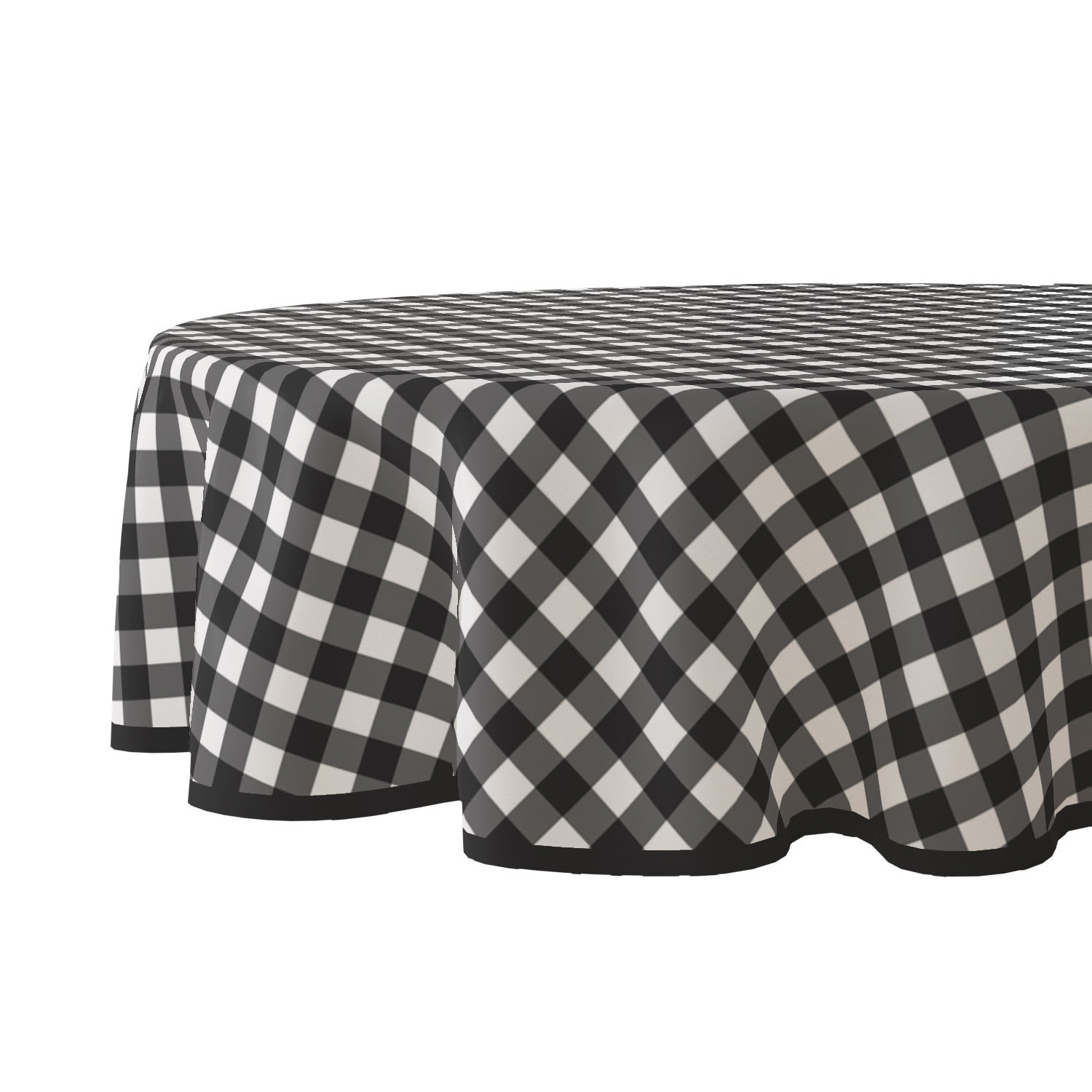 Wicotex tafelzeil rond ruit zwart 160 cm