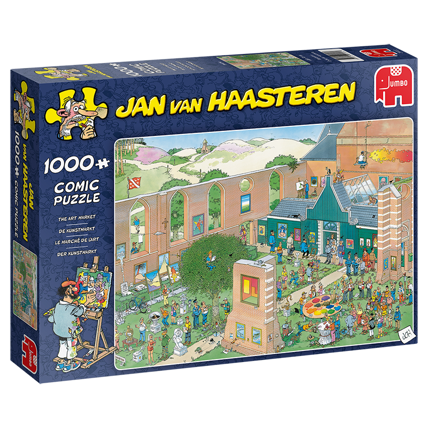 Jumbo Jan van Haasteren De kunstmarkt 1000 stukjes afbeelding