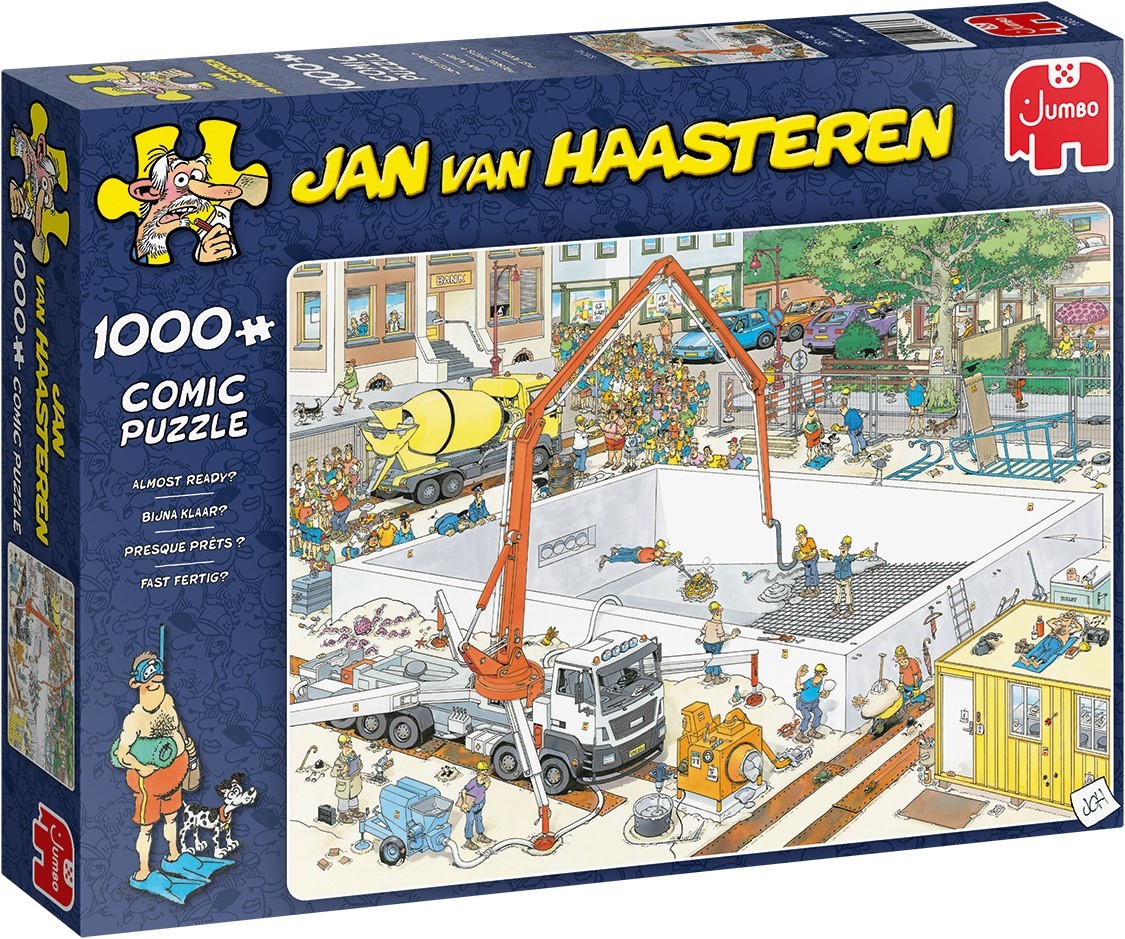 Jumbo Jan van Haasteren Bijna klaar 1000 stukjes afbeelding