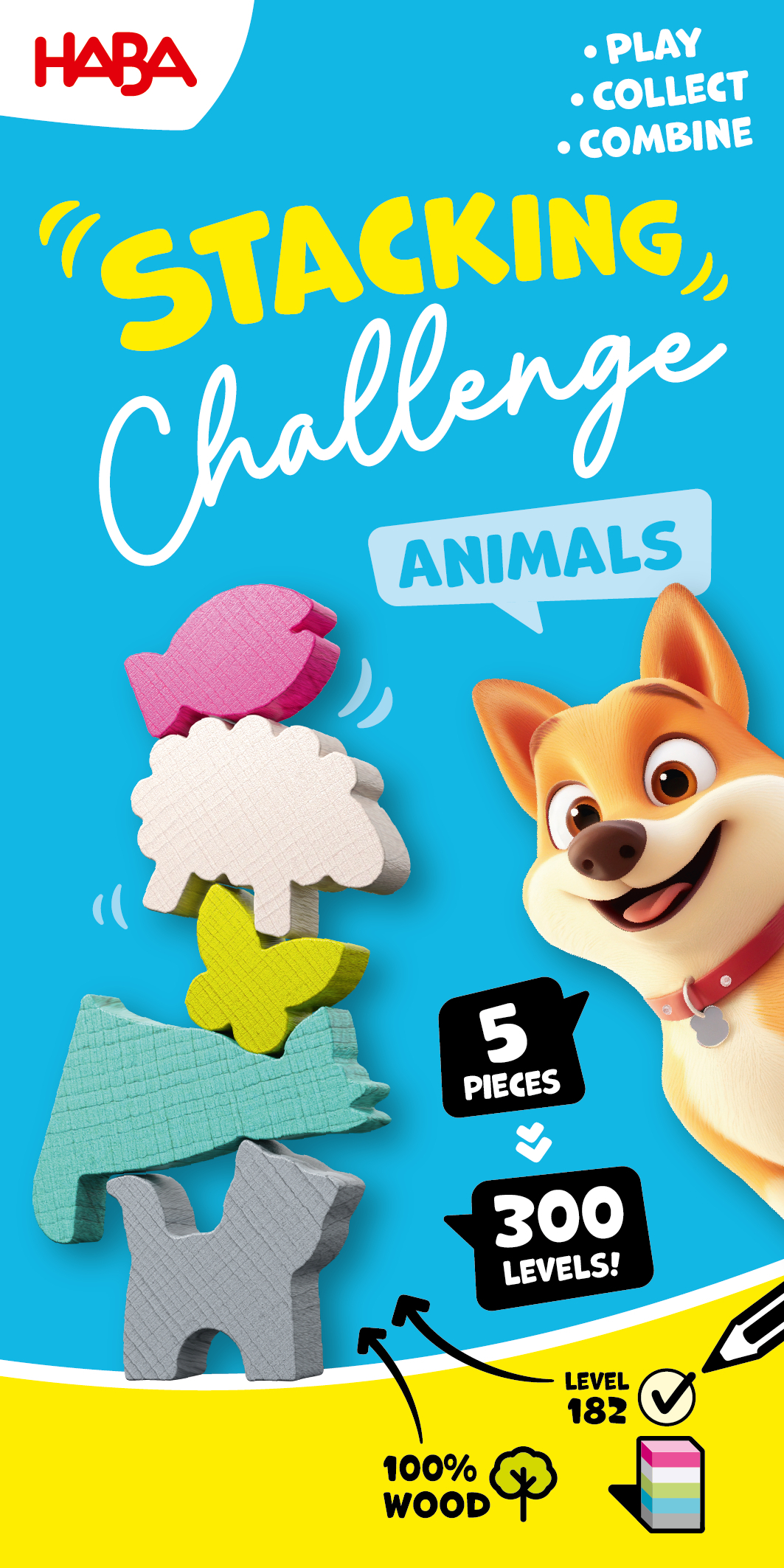 Haba game stacking challenge animals