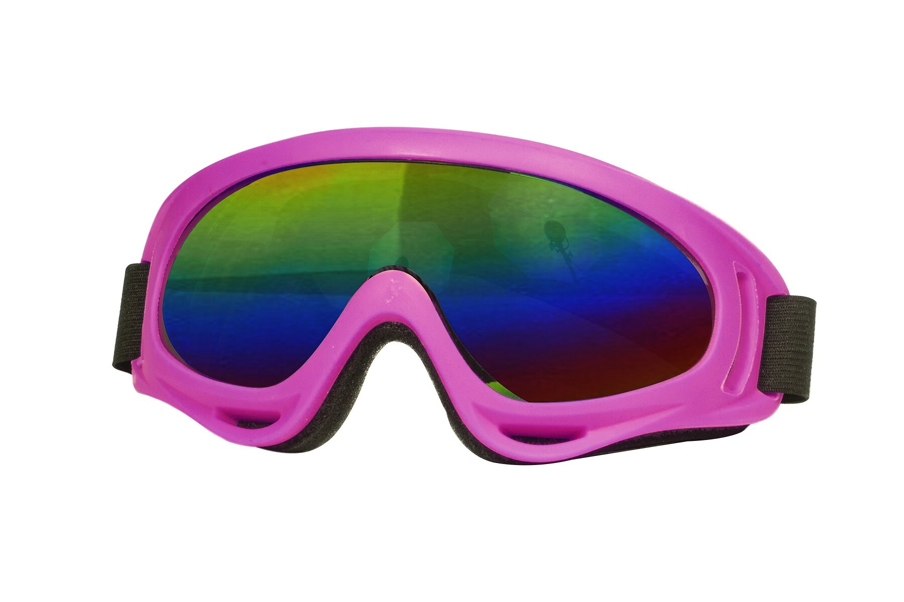 Ski bril neon-pink