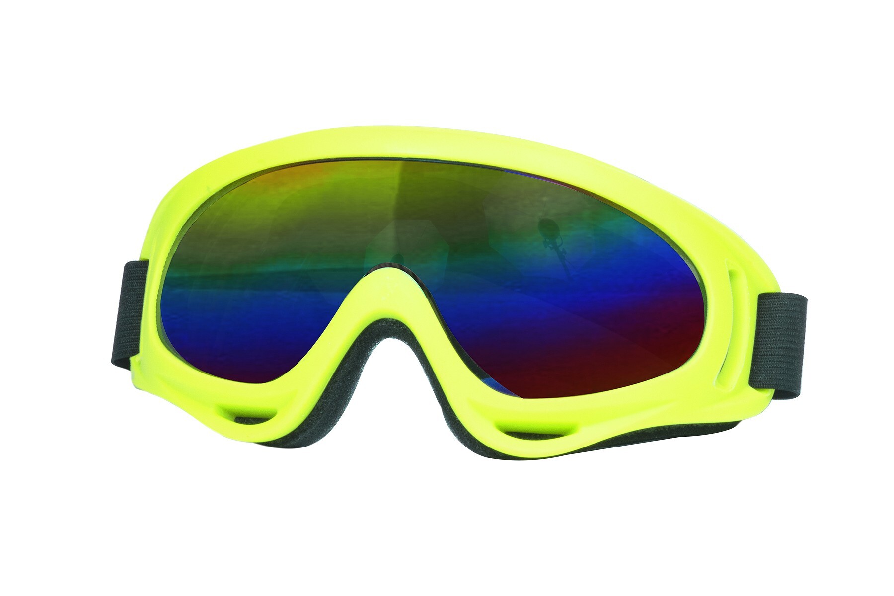 Ski bril neon-geel