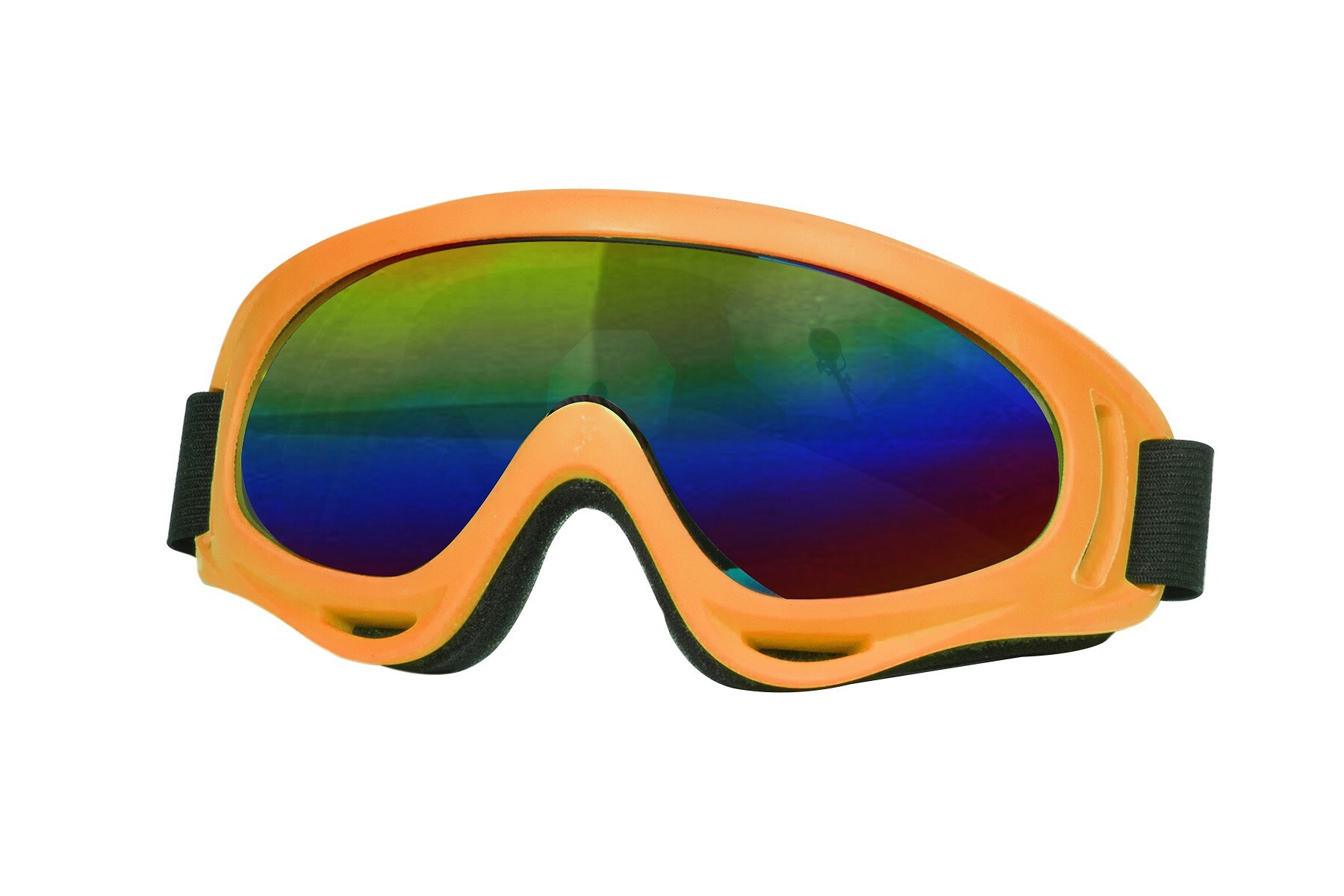 Ski bril neon-oranje
