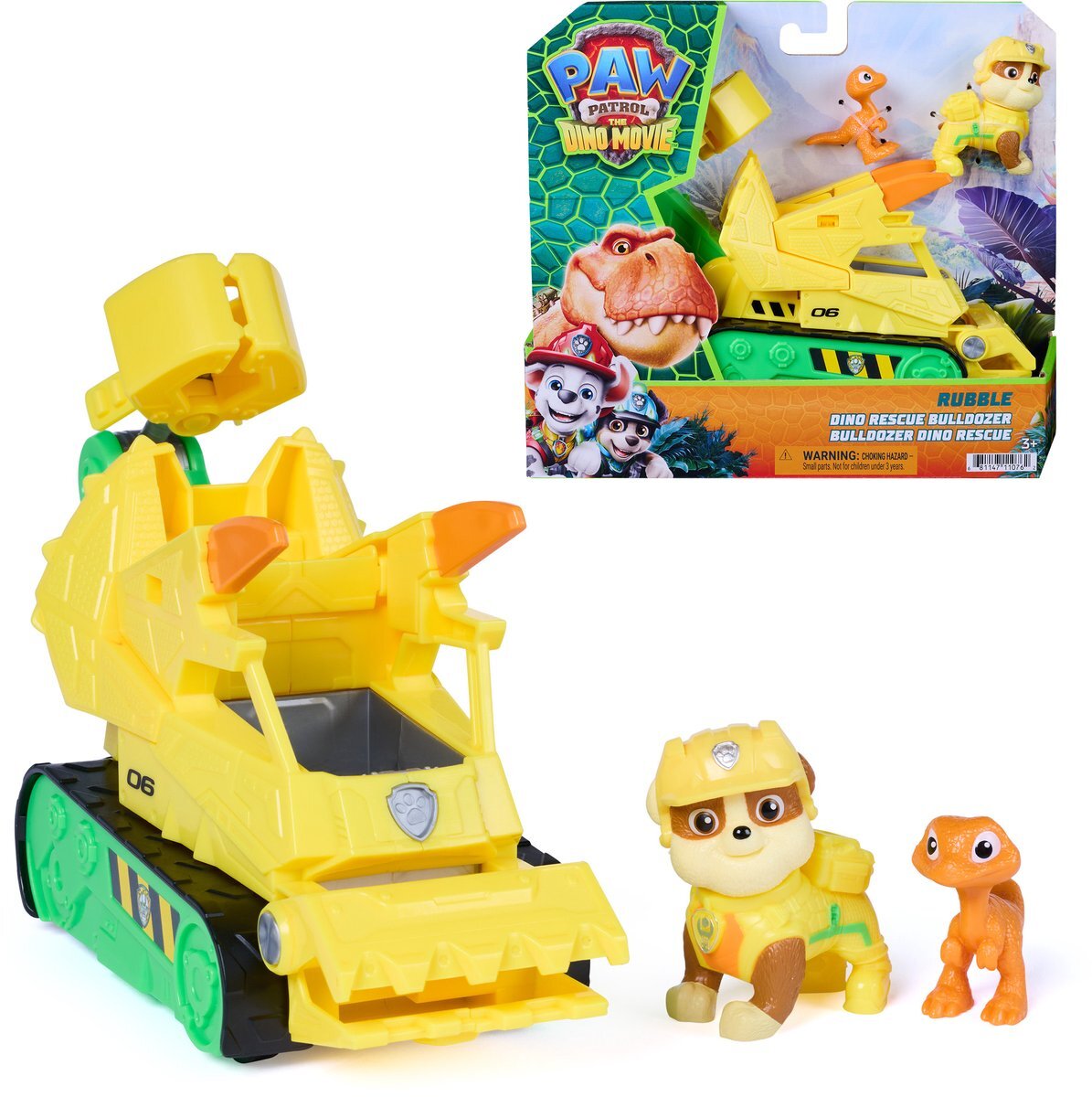 Paw Patrol Dino Movie voertuig Rubble
