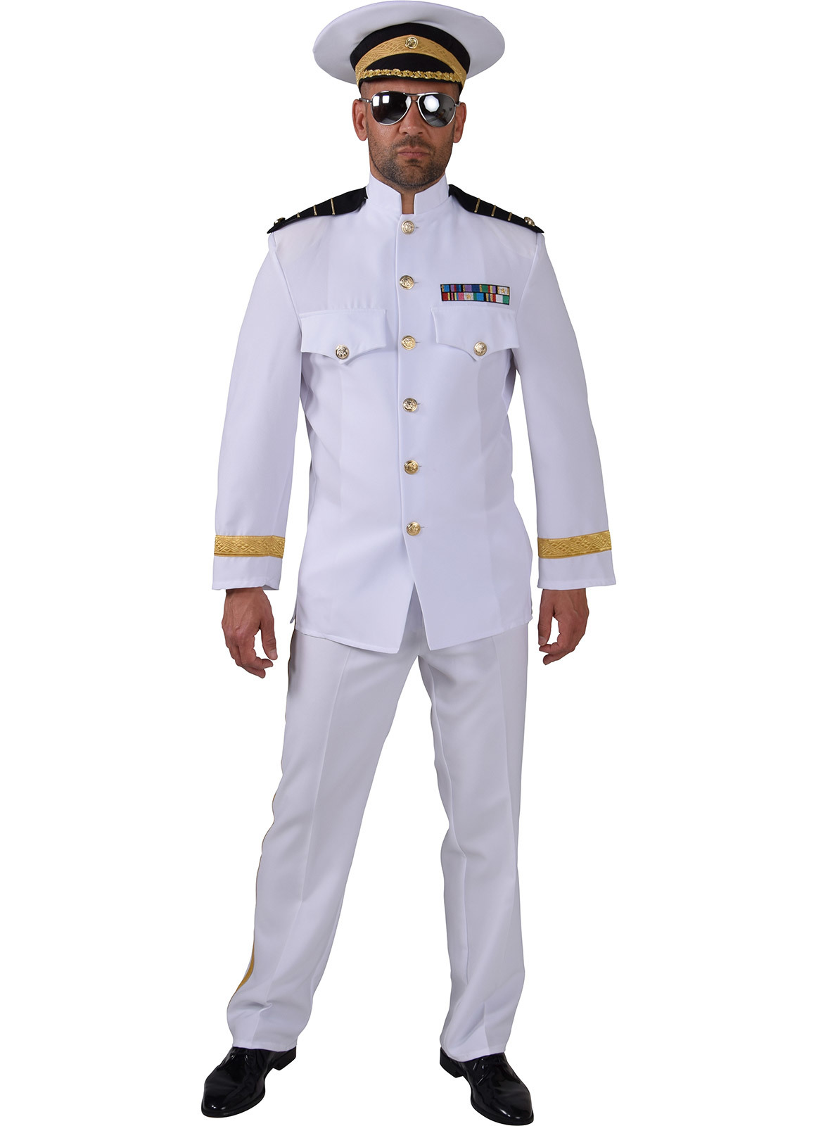 Wit officiers kostuum