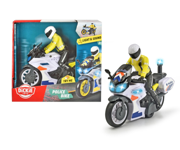 Dickie Toys Politie motor met licht & geluid