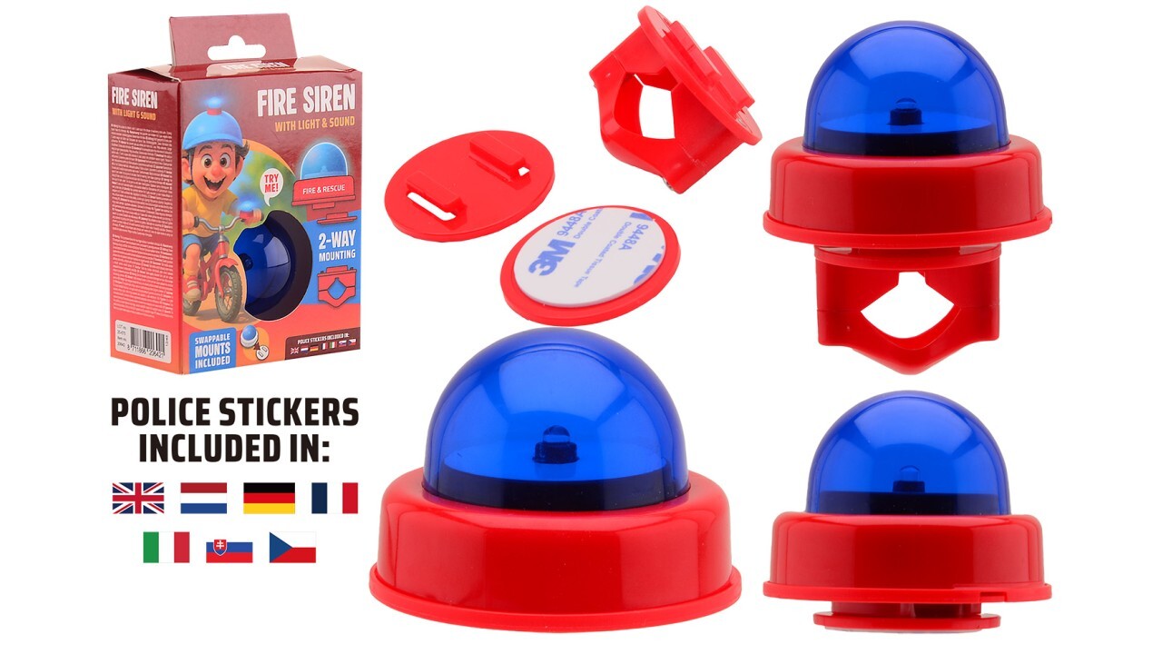 Bike Fun brandweer sirene deluxe