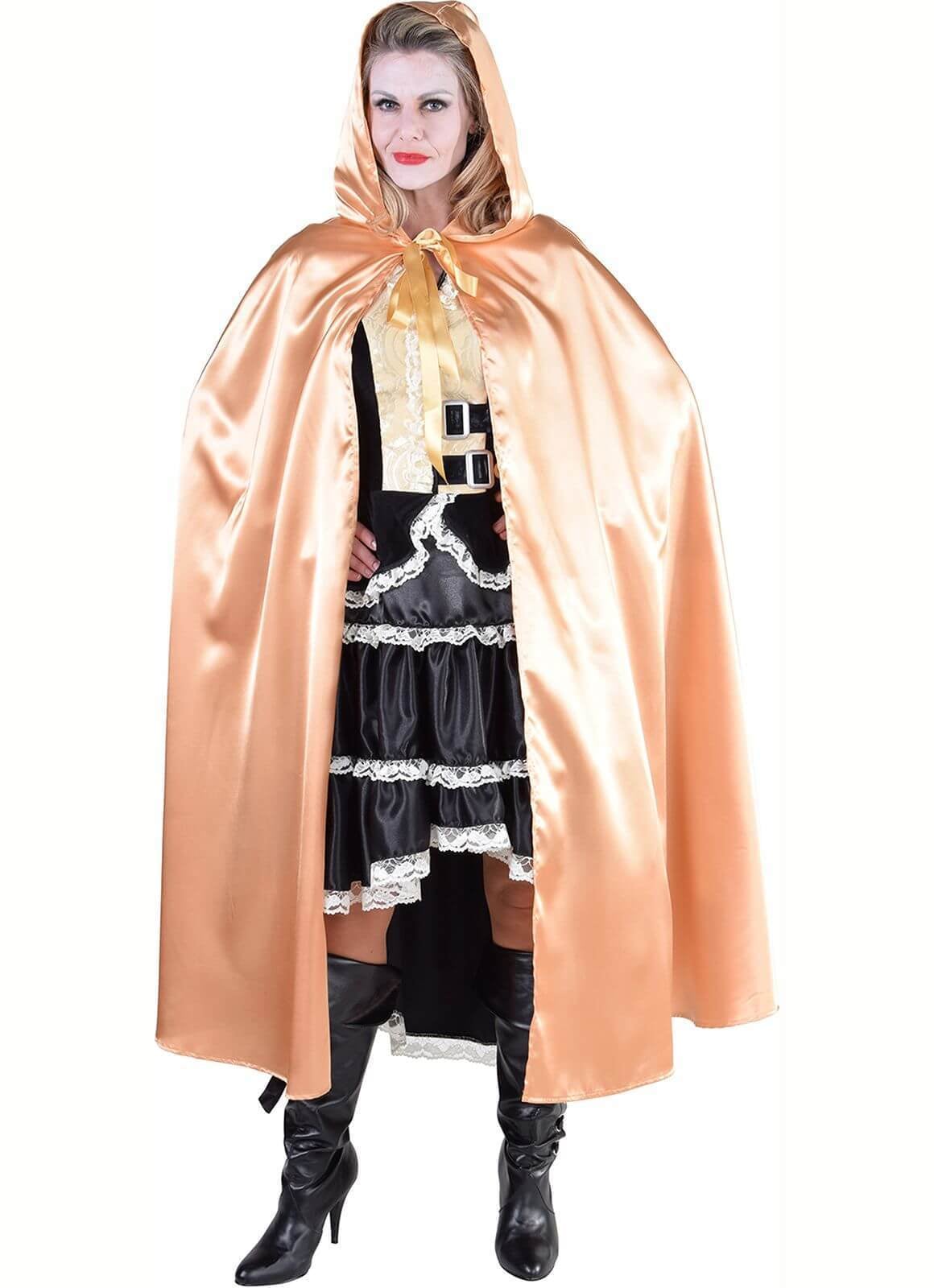 Cape met capuchon goud