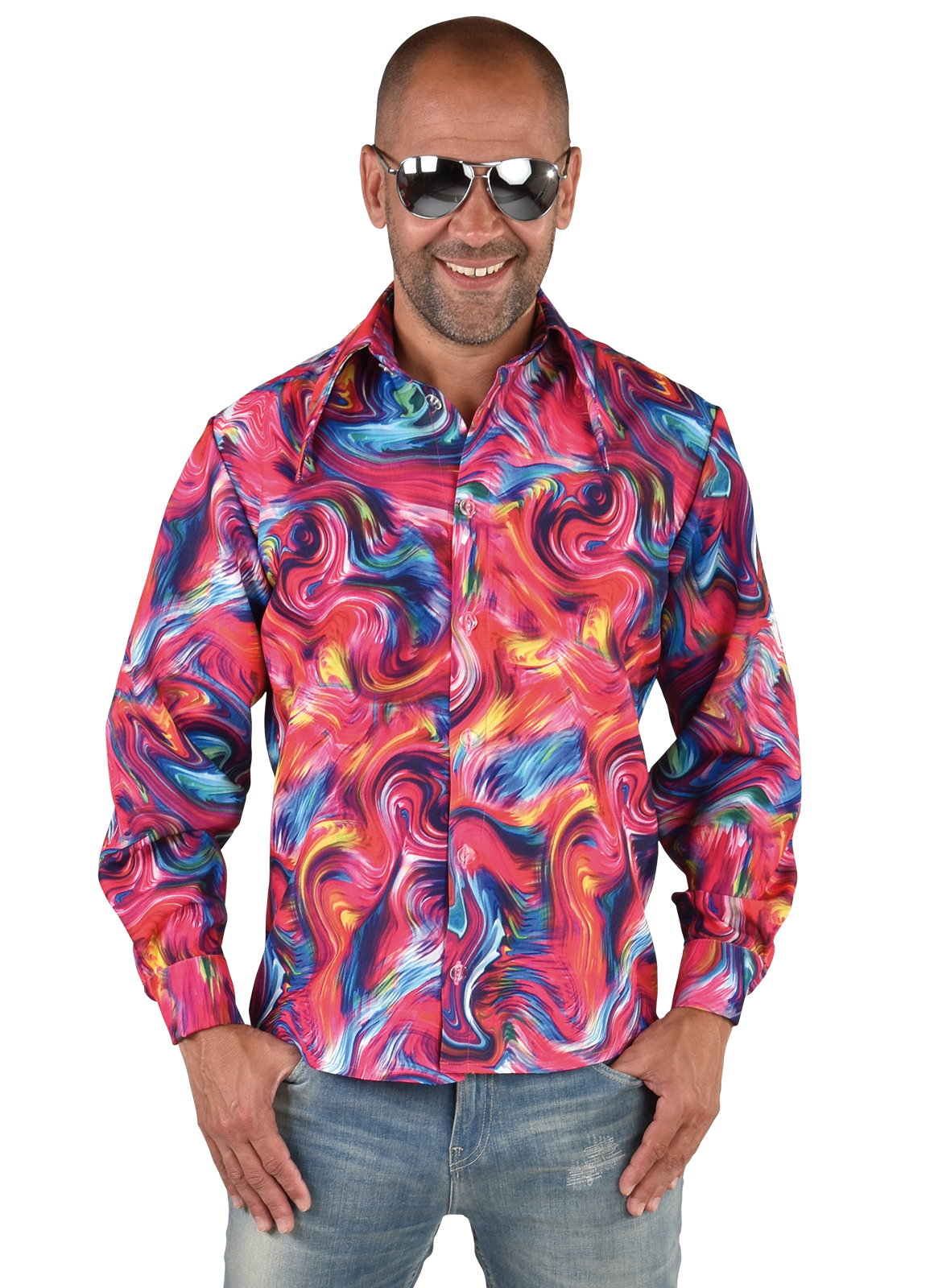 70's Blouse "Funky pink"