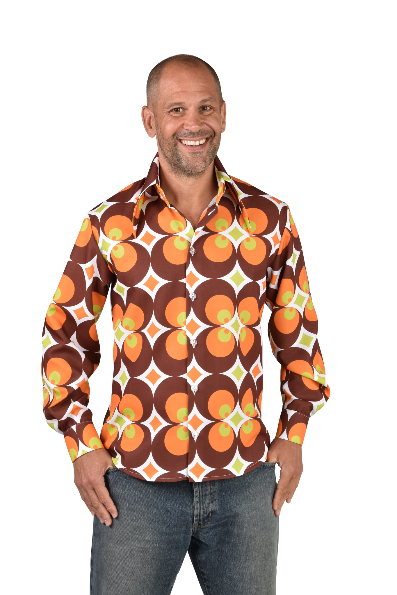 Hemd "circle brown "