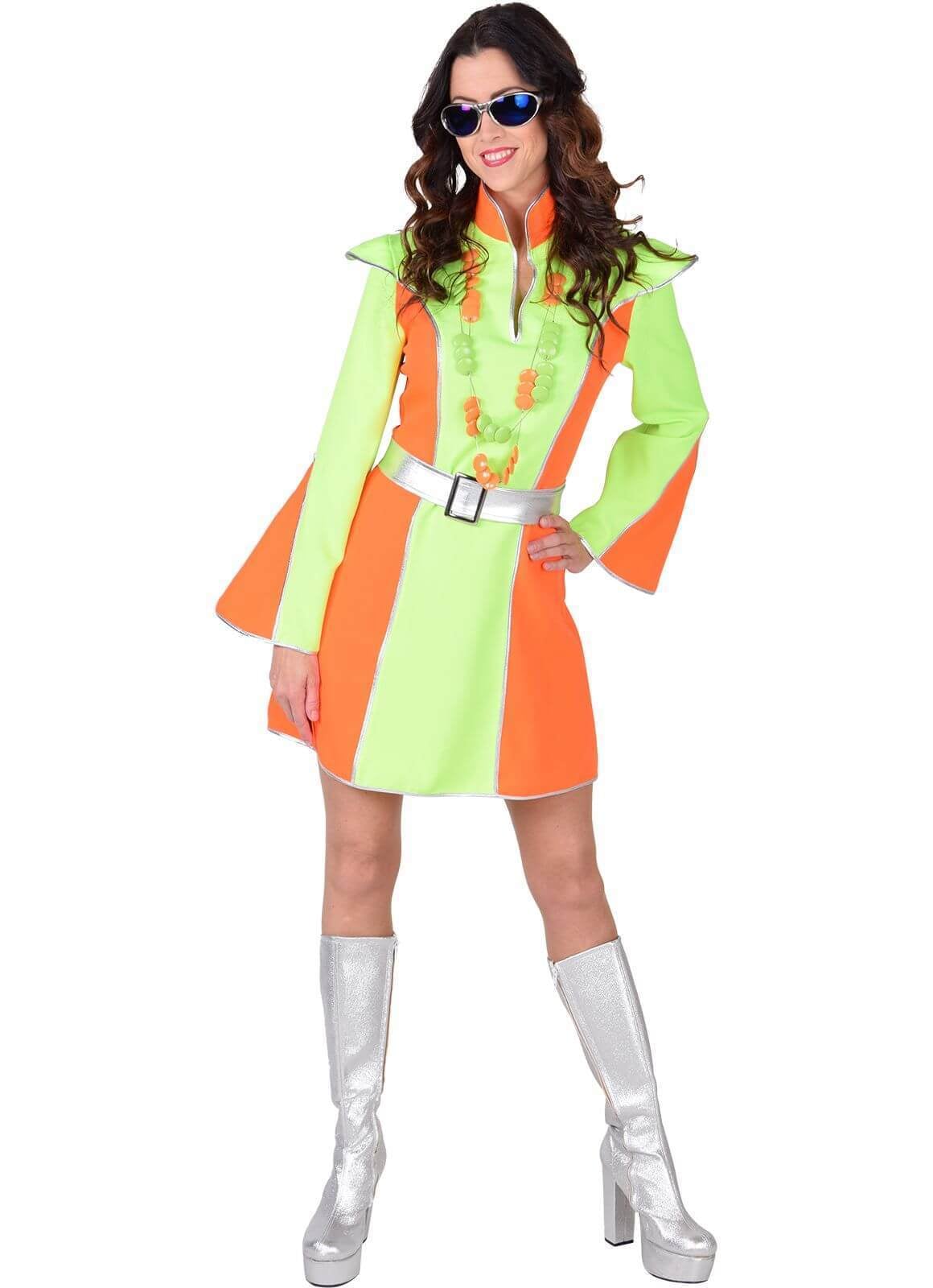 Disco fluor jurk