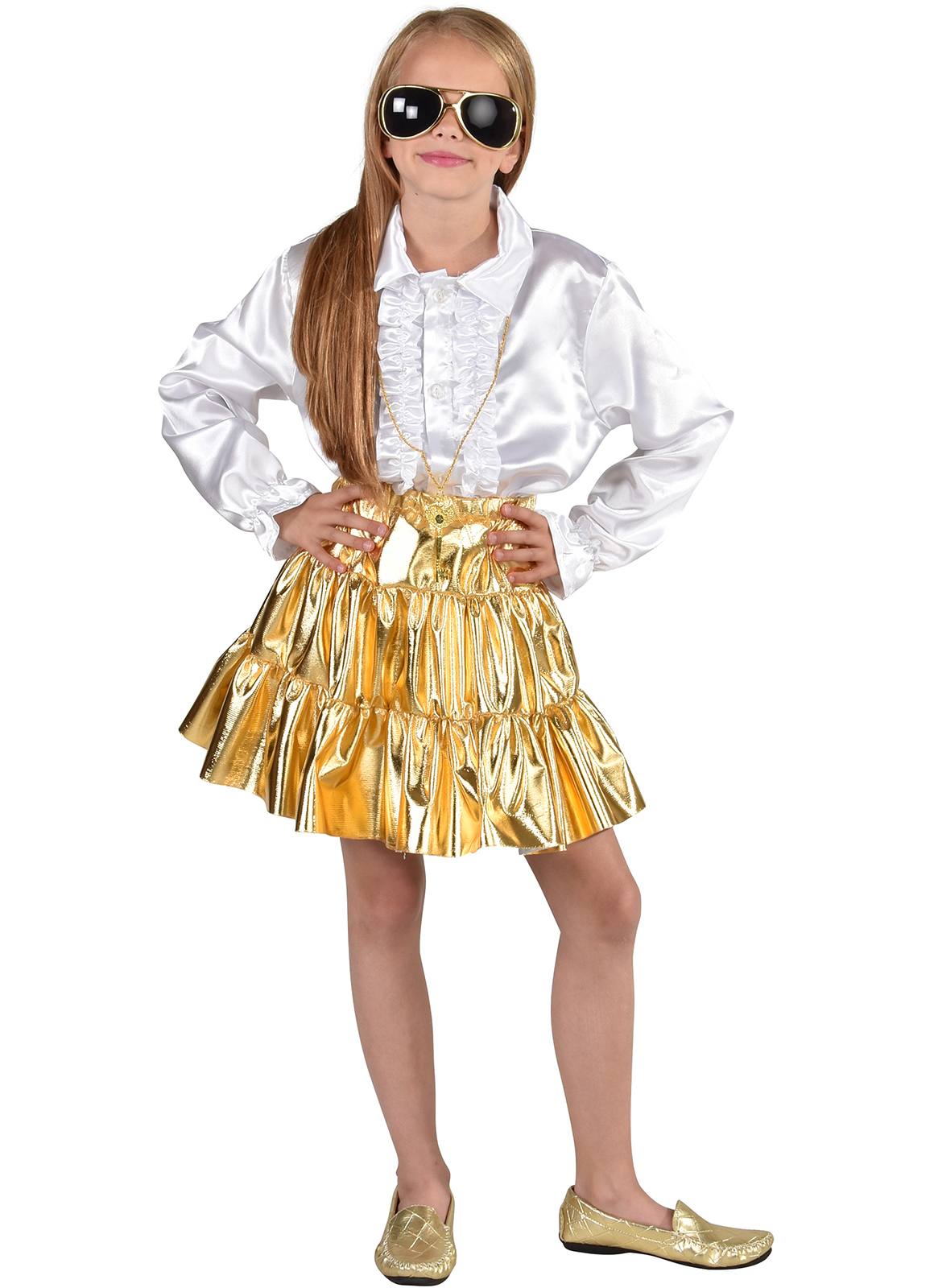 Rokje folie goud