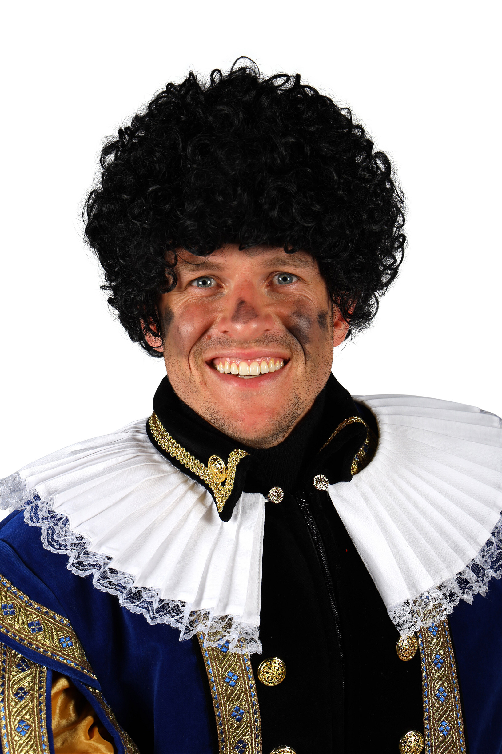 Pruik Pedro zwart