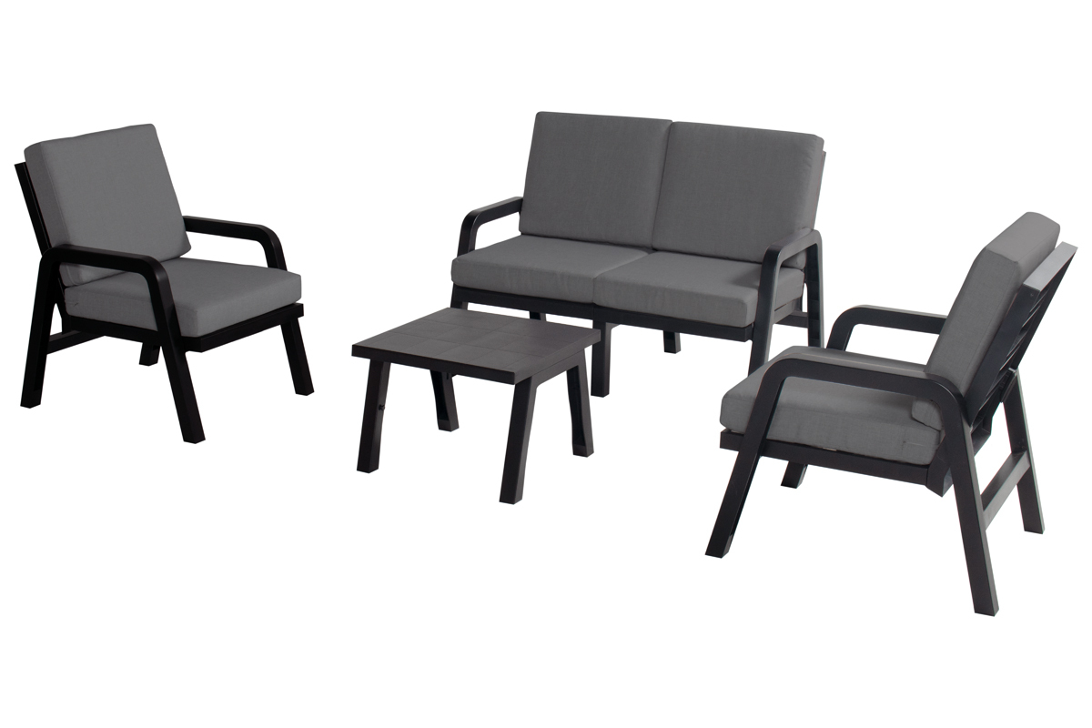 Hartman Eden loungeset 2-zits bank met 2 loungestoelen en 1 tafel 60x60