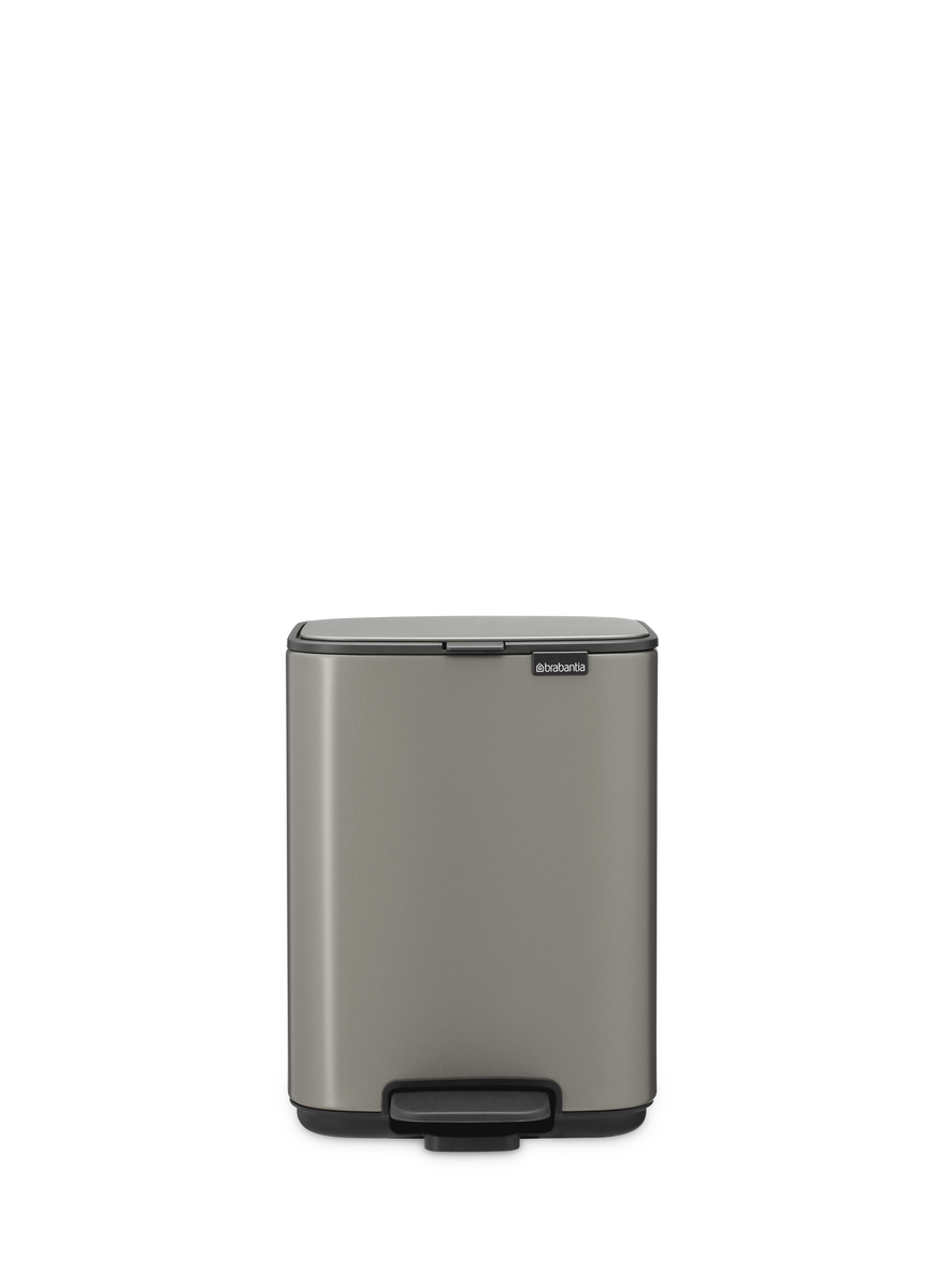 Brabantia Bo pedaalemmer 4 liter platinum