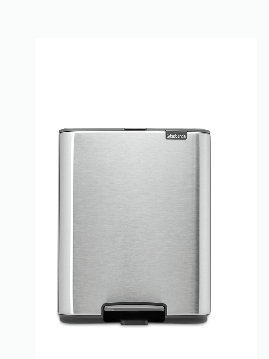 Brabantia Bo pedaalemmer 12 liter matt steel finger print proof