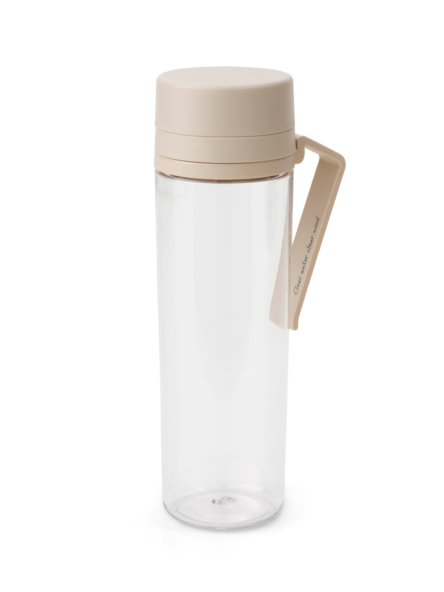 Brabantia make & take waterfles met zeef 0,5 liter soft beige
