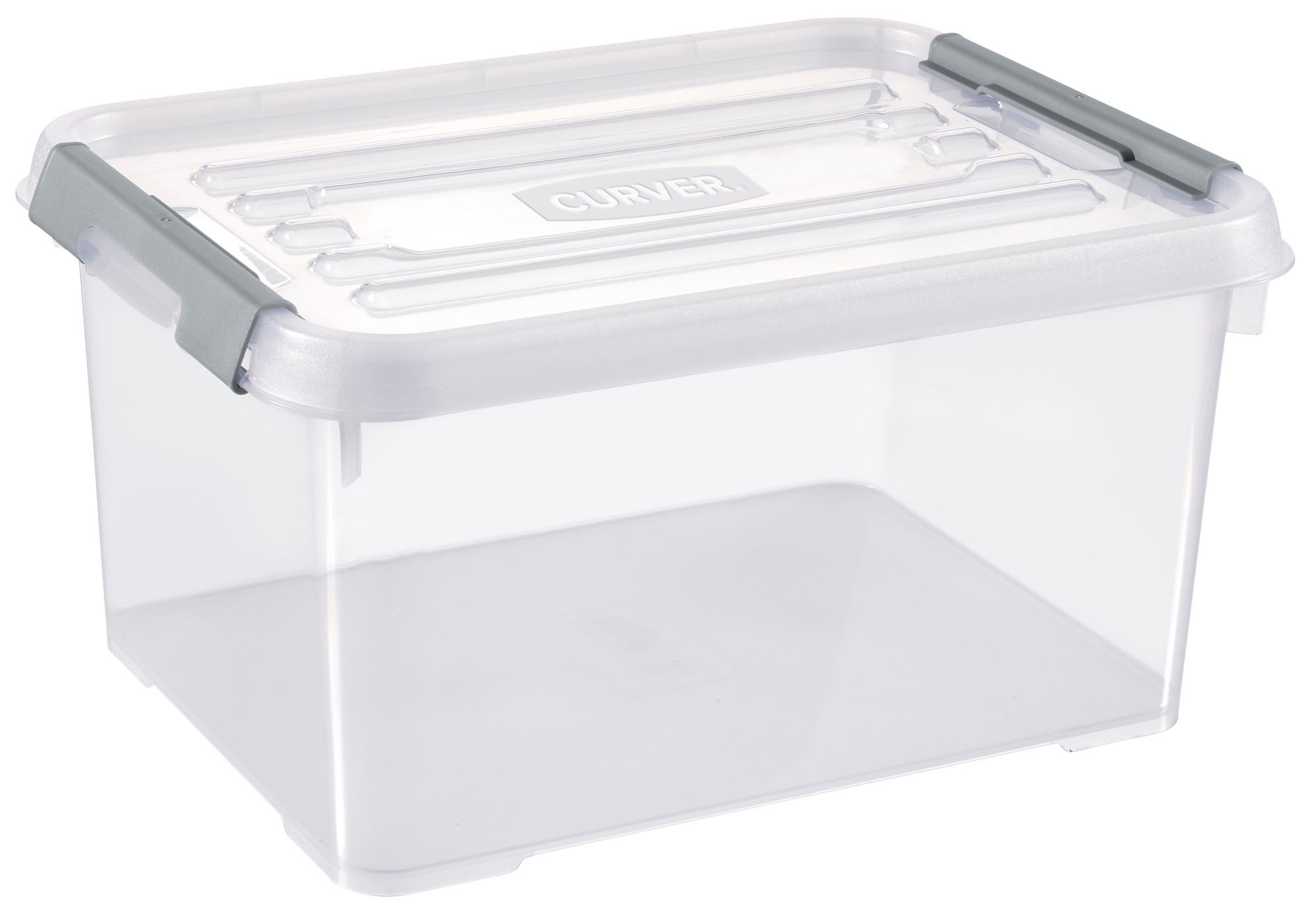 Curver handy+ opbergbox 15 liter transparant