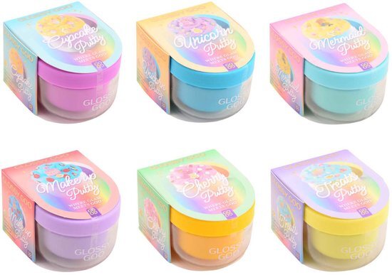 GlossyGoo "Beauty" putty in display 6 assorti