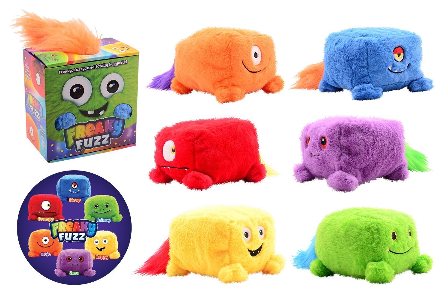 Plush & Play Freaky Fuzz, 6 assorti