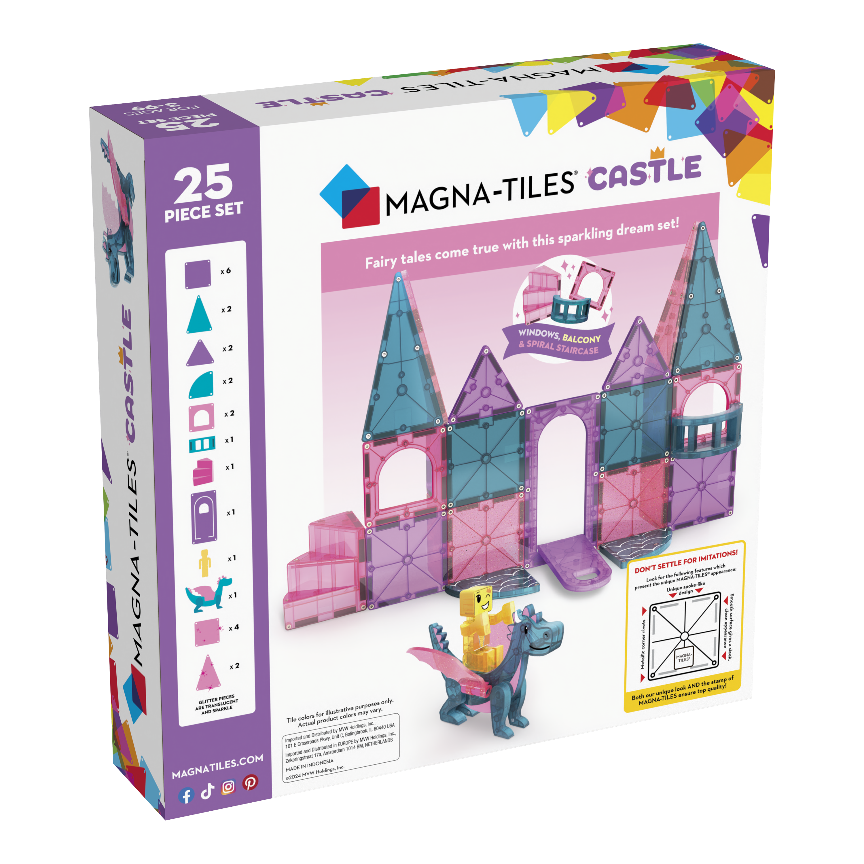 MagnaTiles castle 25 delig afbeelding