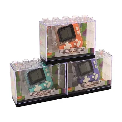 Block game console in display, 3 assorti