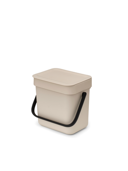 Brabantia Sort & Go afvalemmer 3 liter soft beige