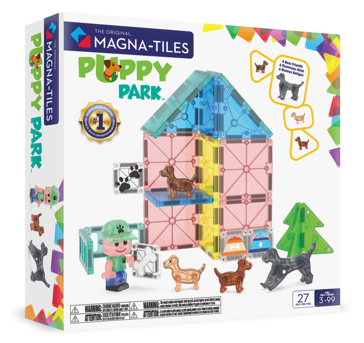 MagnaTiles puppy park 27 delig afbeelding