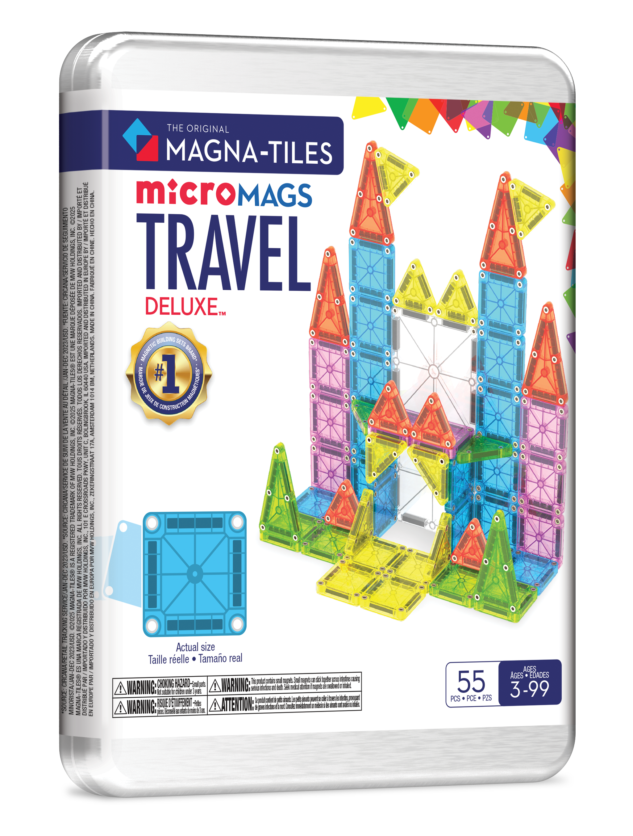 MagnaTiles travel set deluxe 55 delig afbeelding